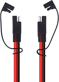 iGreely SAE Extension Cable 10AWG SAE to SAE Quick Disconnect Wire Harness SAE Connector Solar Panel Extension Cable for Automotive RV Battery Tender Motorcycle Cars Tractor 10 Gauge 1M 3Ft