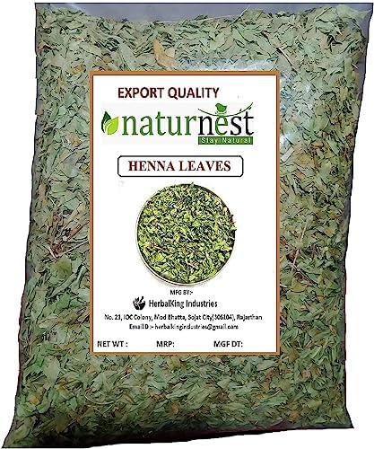 BMED Hrz 100% Pure and Natural Dry Henna/Mehandi Leaves (Fresh) (1000 gm)