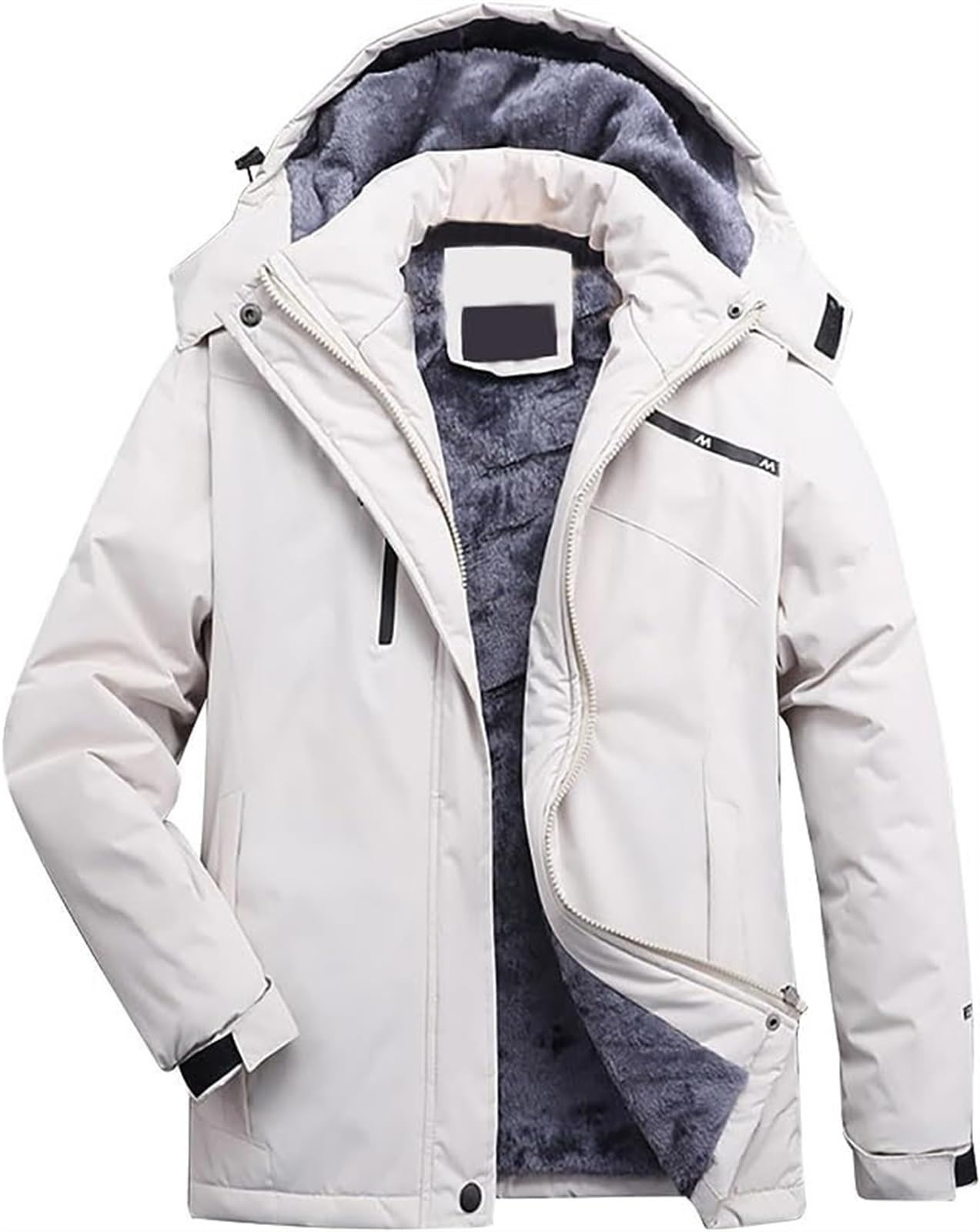 Kurtka Softshell Damska, Wodoodporna, z Długimi Rękawami, w Jednolitych Kolorach, Kurtka Zimowa, Dziewczęca, Polarowa Kurtka z Kapturem, Wąska, Bardzo Gruba, Oddychająca, Sportowa