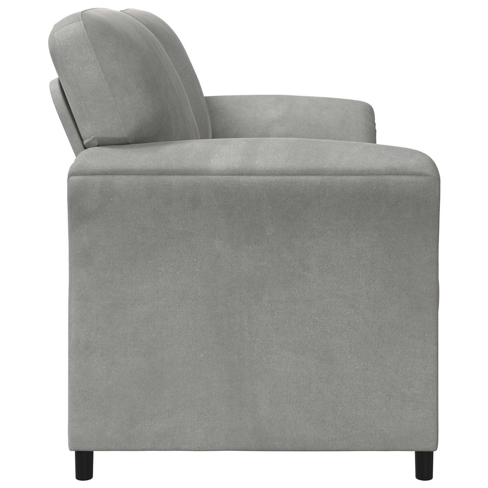 vidaXL Sofá de 3 plazas Gris Claro 198 x 83 x 95 cm Terciopelo
