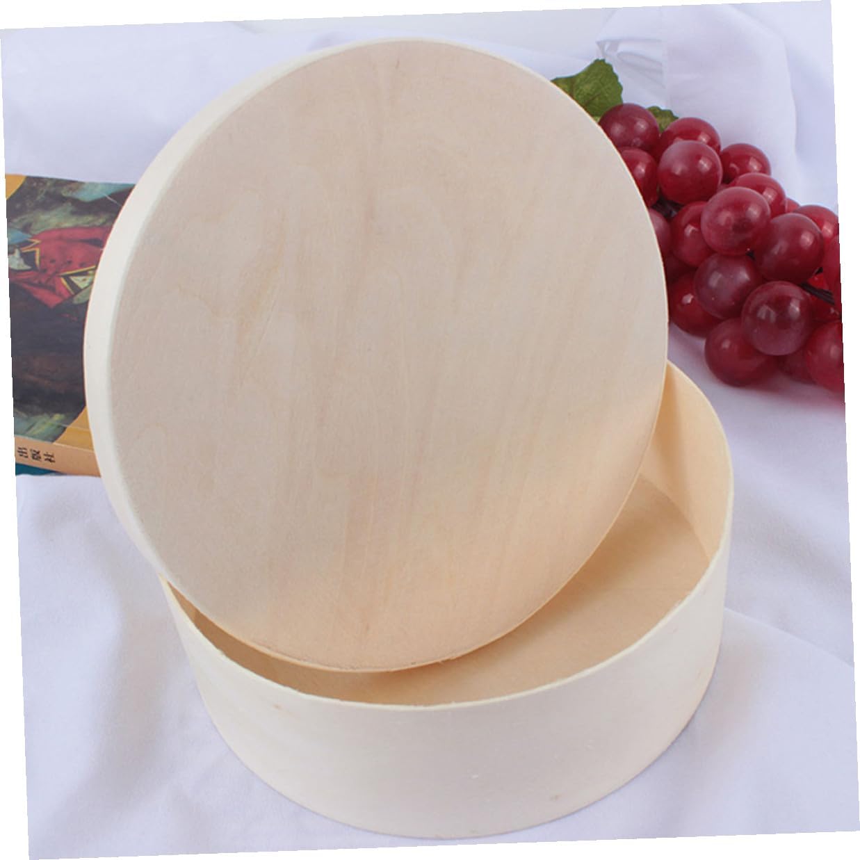 BESPORTBLE Wooden Mini Cake Box with Lid for Dessert Transport