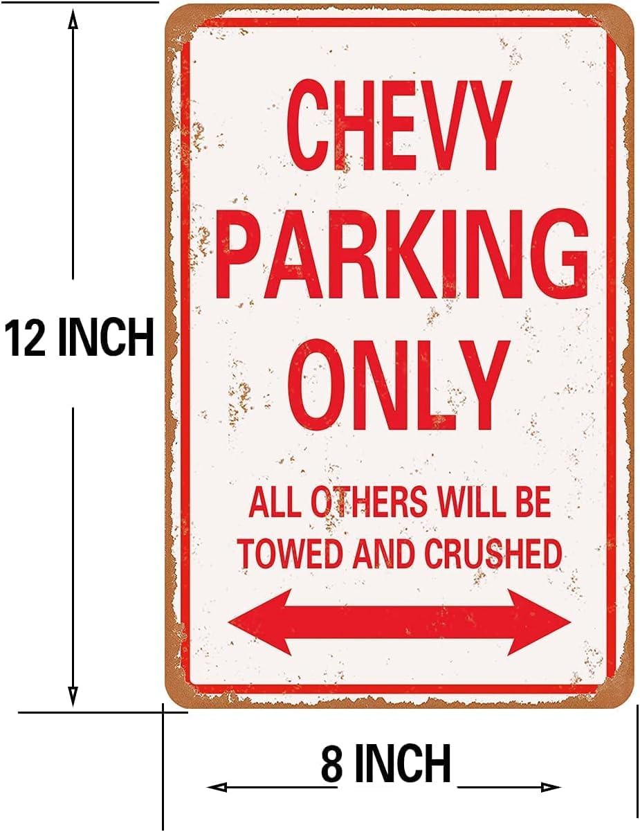 12X8 - MRICK Parking only vintage look funny mental tin sign-inches-Aluminum image 4