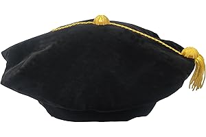 Doctoral Cap and Tassel: Embroidered Graduation Tam