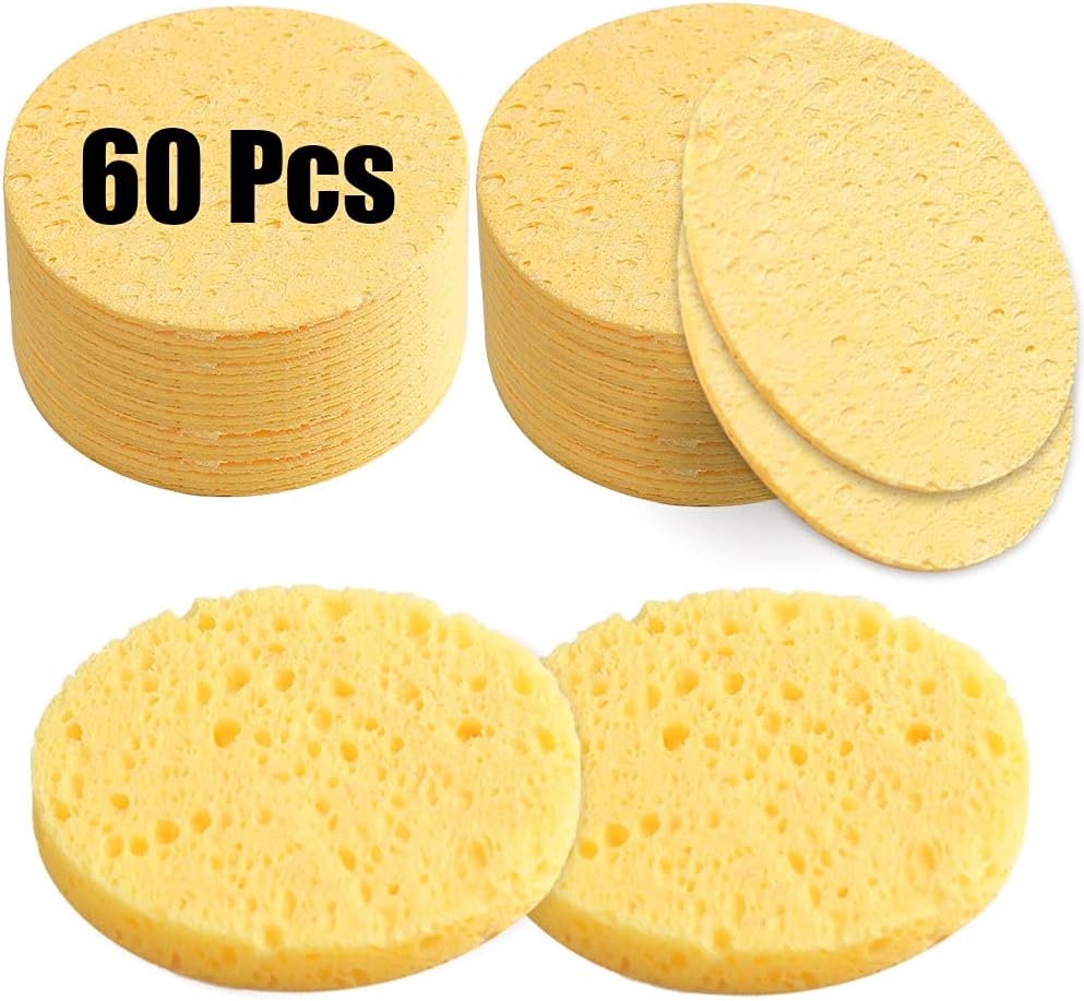 60 Count Compressed Facial Sponges