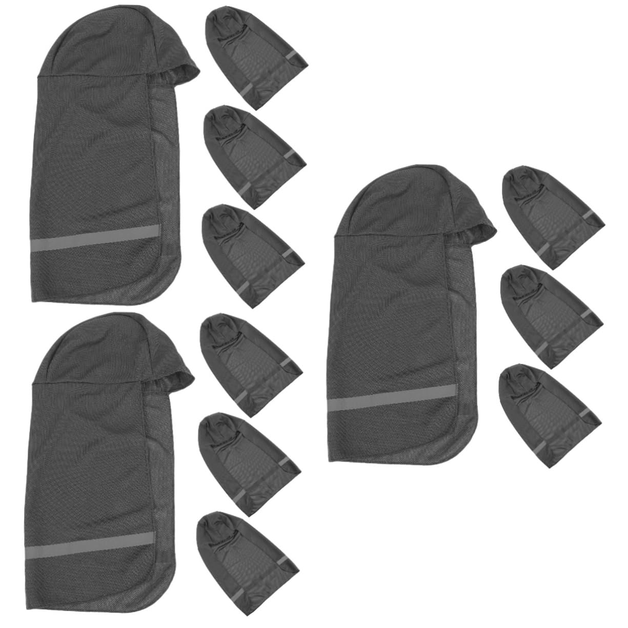Sonnenhut Sonnennackenschutz BAU Von Schutzhelmen Sicherheitshut -nackenvisiere Rand Schweiß Uv Hutkrempe Schutzhelm Hals Sonnenschutz Stoff Dunkelgrau