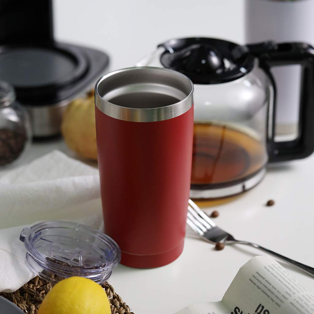 Thermos Café Portable Mug Isotherme BALIBETOV 591ml - Acier Inoxydable Double Paroi - Garde Chaud 6h/Froid 12h Mug Voyage 591ml