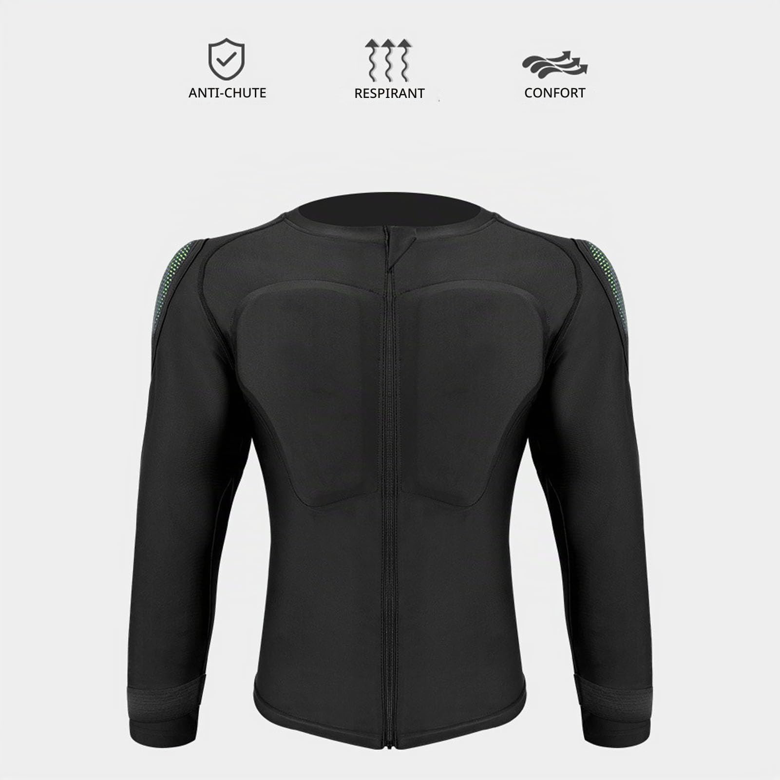 POENVFPO Chemise Blinde Protectrice, équipement Complet du Haut du Corps avec des Coussinets D'absorption de Choc Protection de Moto Respirante pour la Conduite