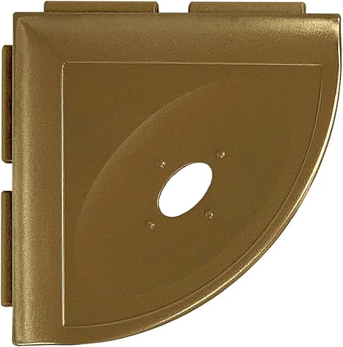 Questech Decor - Jabonera esquinera para ducha, con tapa para nueva construcción con paredes de ducha con azulejos, organizador de almacenamiento