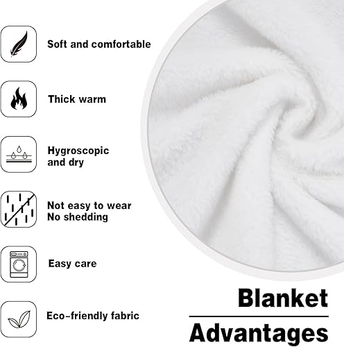 Miniatura 5 de Manta de ciervo lindo alce para Navidad, invierno, cálida, lavable, de franela, decoración de habitación de Navidad, mullida, gruesa, para el hogar,