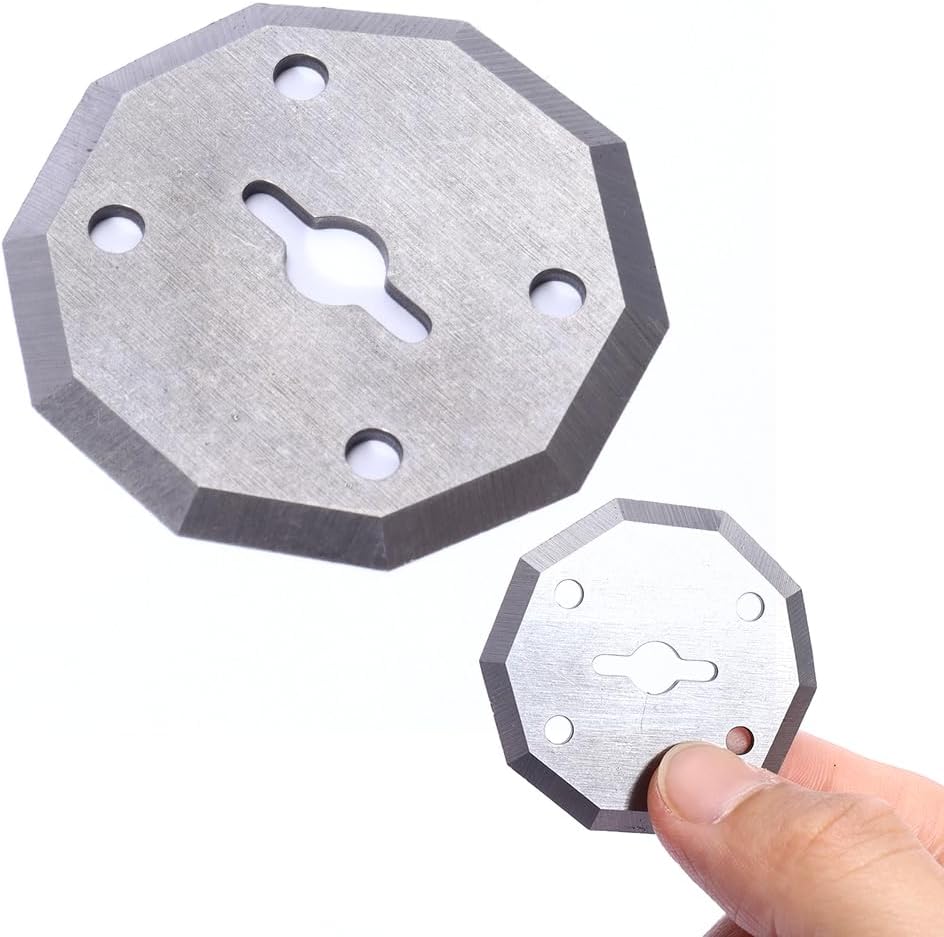 2 Pack Cordless Electric Scissors Blade Replacement Round Rotary Blades for Electric Cardboard Cutter Cordless Scissors Powerful Rotary Box Cutter Electric Scissor