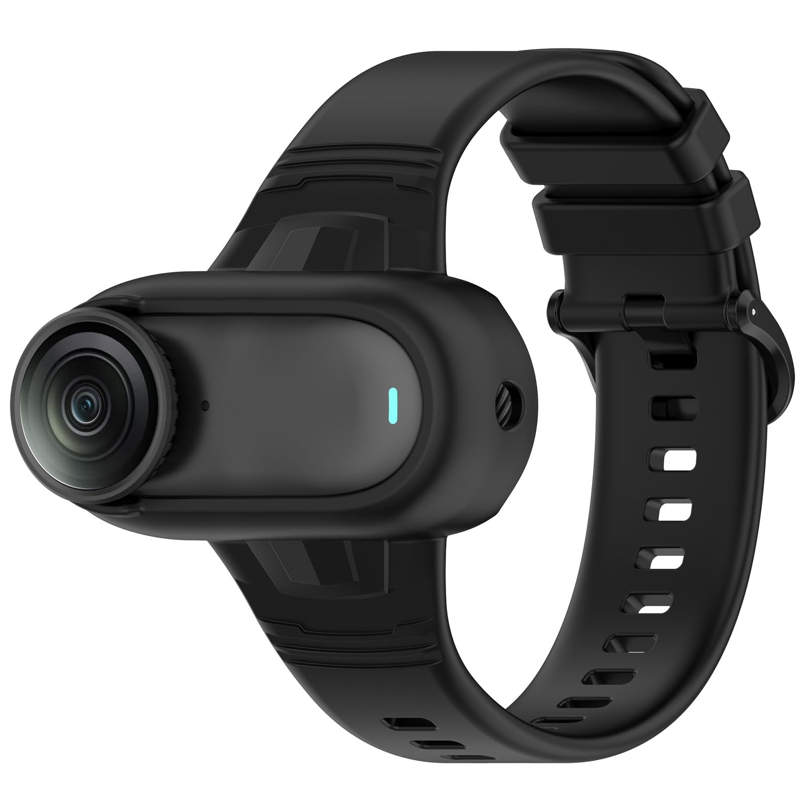 Vanrain Armband für Insta360 Go 3S, Verstellbares Silikon Armbänder Rucksack-Clip Handflächengurt, Multifunktionaler Fixiergurt, Halterung für Sportkamera-Zubehör, Schwarz