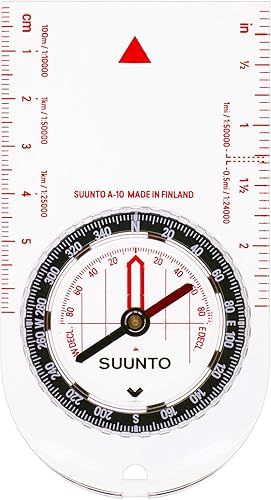 Suunto A-30 Brújula: Brújula compacta para senderismo con marcas luminosas en poca luz