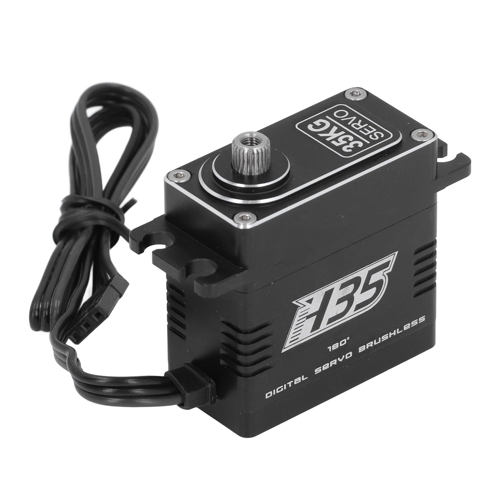 Serwo Cyfrowe RC, Bezszczotkowy Serwomechanizm Cyfrowy ze stalową przekładnią, 35 Kg, 180 Stopni, 4,8 do 8,4 V, z Podwójnymi łożyskami Kulkowymi, Precyzyjna Kontrola dla Użytkowników Dronów z