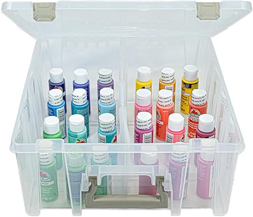 Miniatura 2 de ArtBin 6990SO Super Satchel Caja de doble profundidad con 8 compartimentos extraíbles - Almacenamiento de arte con cierre inteligente para