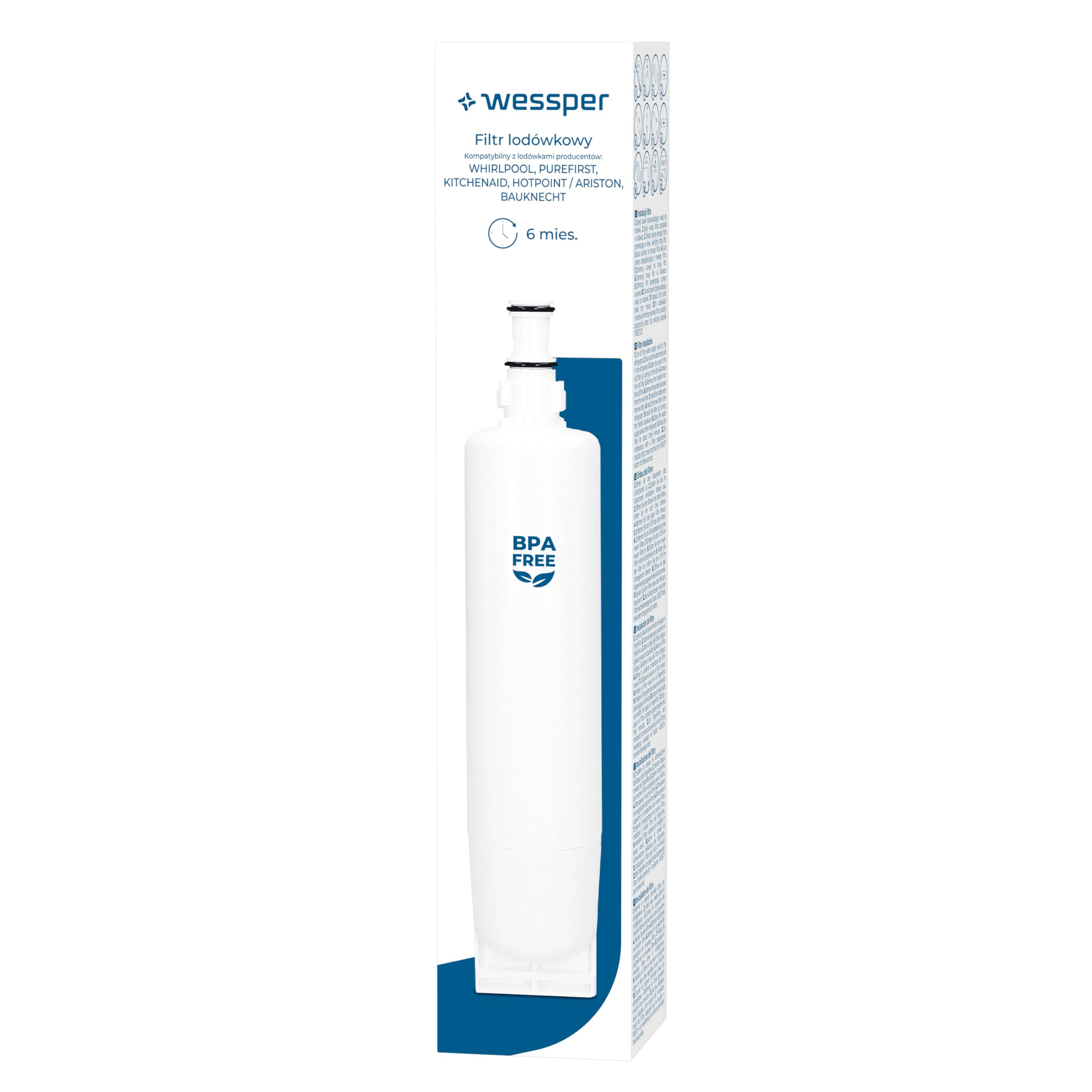 Vhbw Filtro Carbone Attivo Per Frigorifero Miele (2 Pezzi) | Sostituisce 7236280, KKF-RF | Modelli KFN 37692, KFNS 37452 - 5
