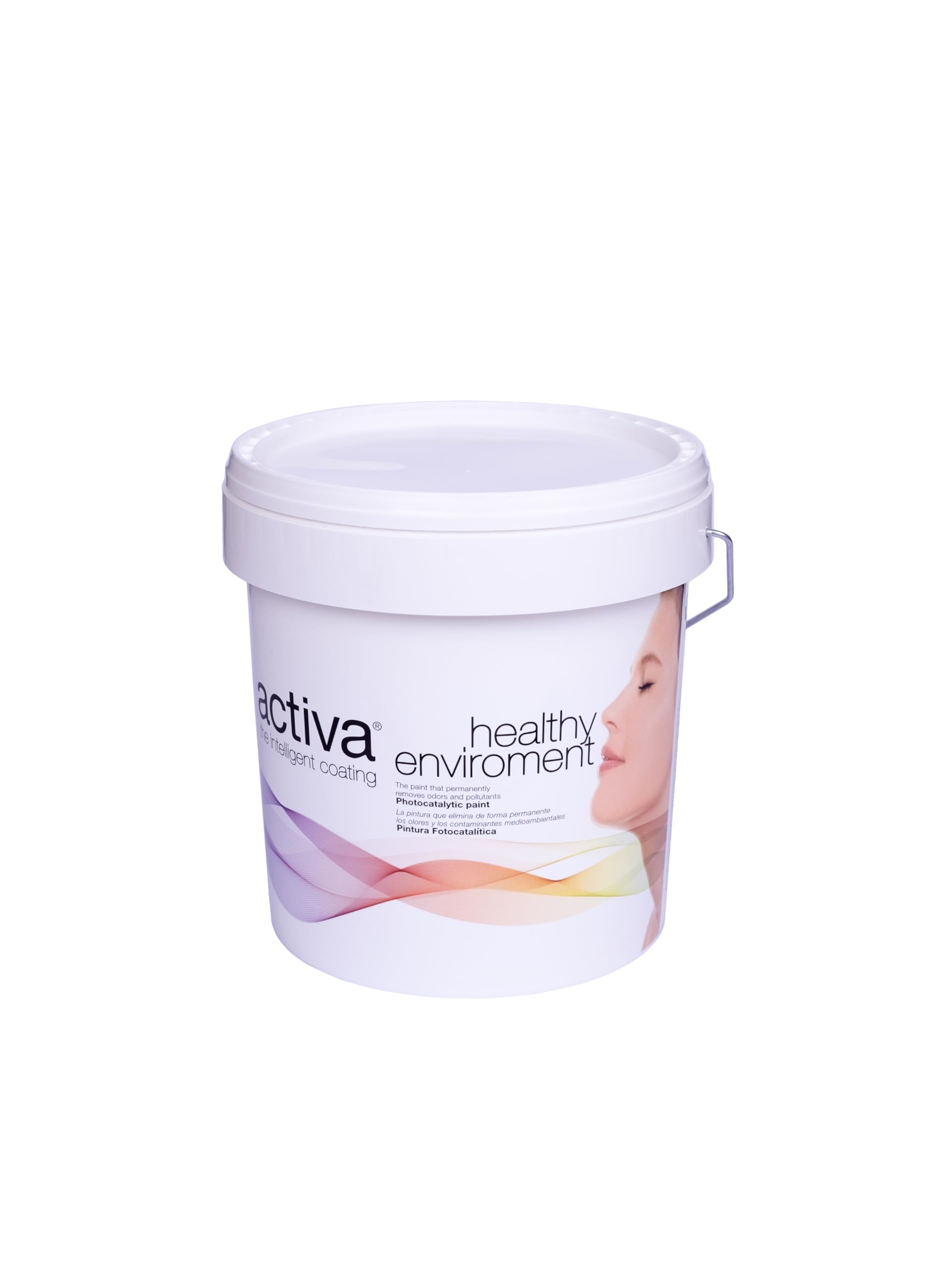 ACTIVA - Pintura Fotocatalítica Color Algodón | 4 Litros | Pintura Ecológica y Desinfectante para Interiores | Ideal para Habitaciones de Niños o Personas con Problemas Respiratorios