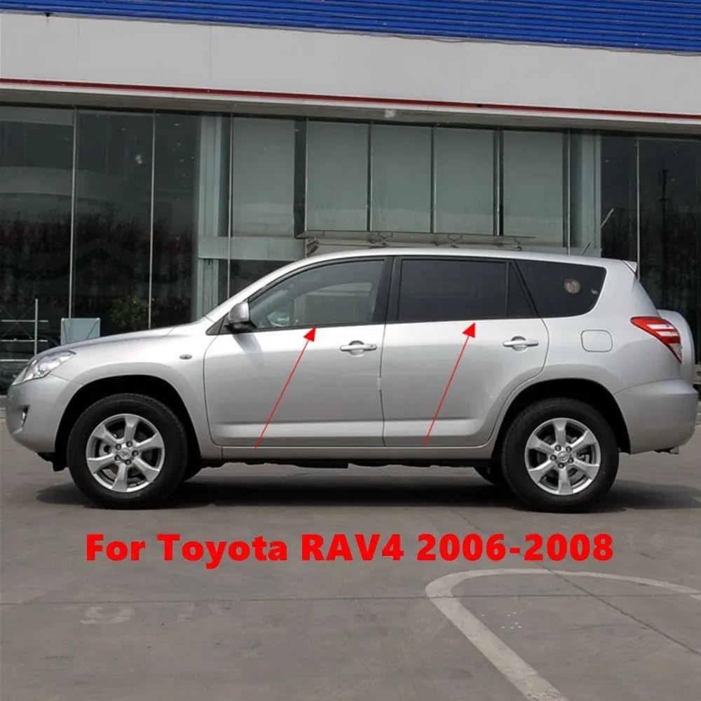 Pasuje do Toyota RAV4 2006-2008 75710-0R020 4 szt. Uszczelka okna samochodu Sweep formowanie filce na zewnątrz formowanie okna samochodów tapicerka okienna