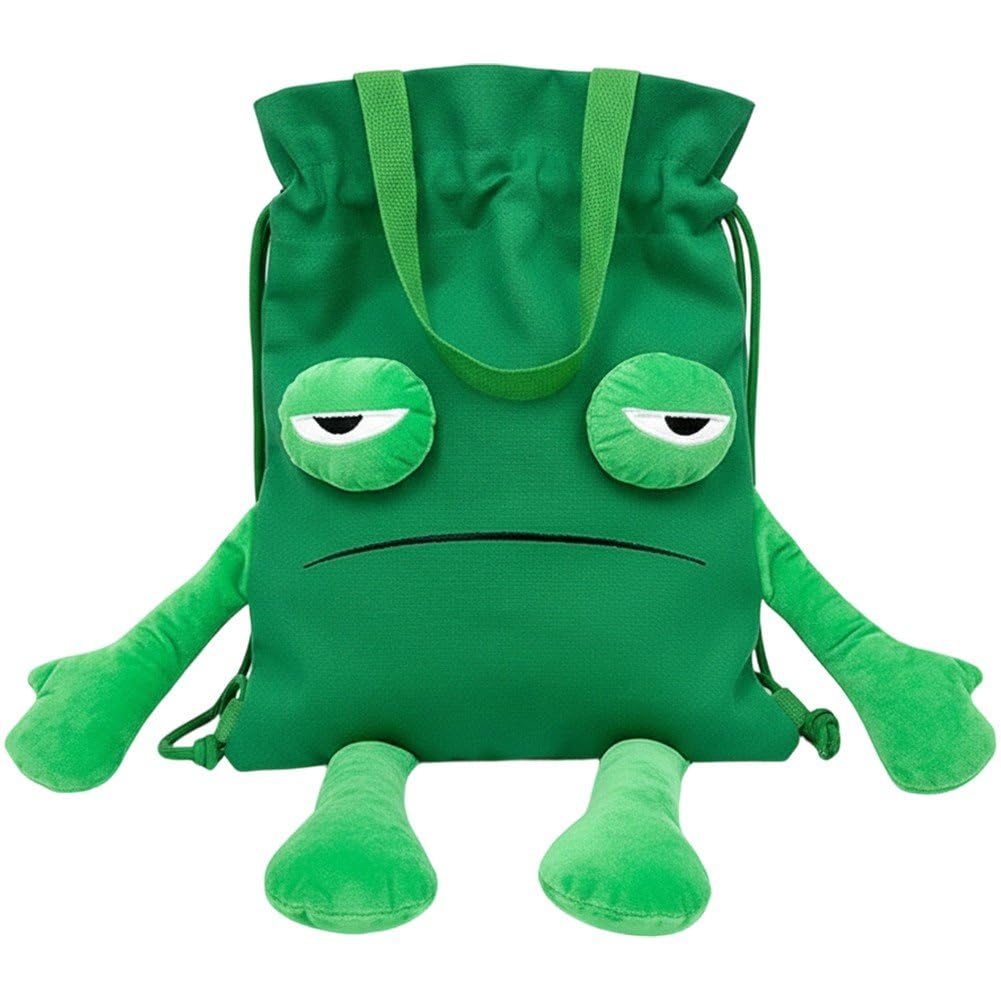 Sac à dos vert grenouille rigolo idéal pour les sorties citadines des femmes