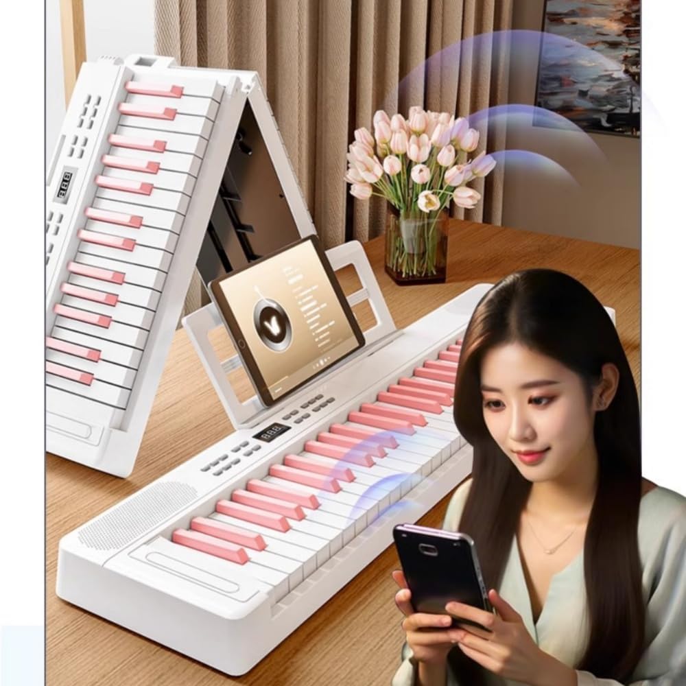 電子ピアノ 折り畳み タッチレスポンス61鍵盤　ポータブル　MIDI対応 新品 Amazon | TERENCE 電子ピアノ 折り畳み タッチレスポンス61鍵盤