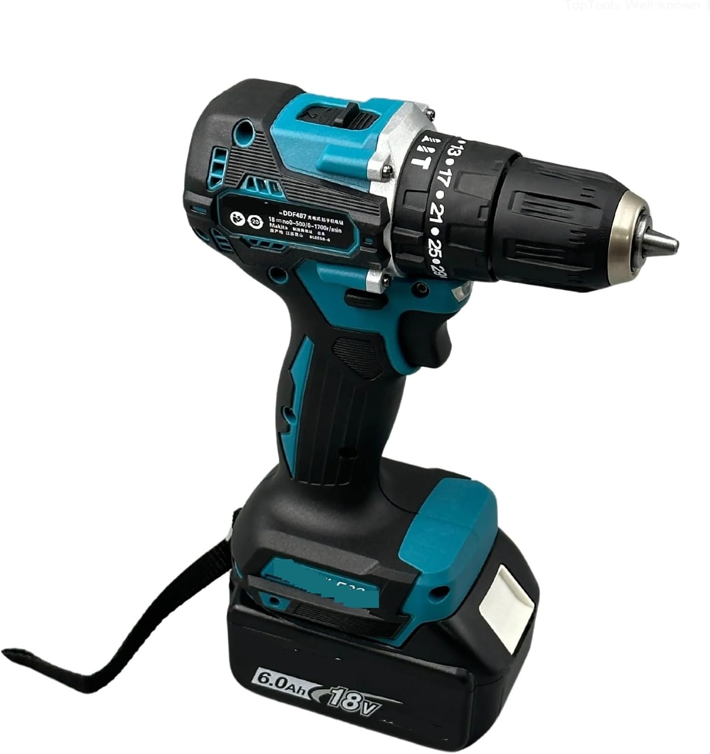 Electric Tool DDF487 18V Screwdriver Cordless Percussion Drill Electric Variable Speed Brushless Motor Impact Power Tools Power Drill Practical