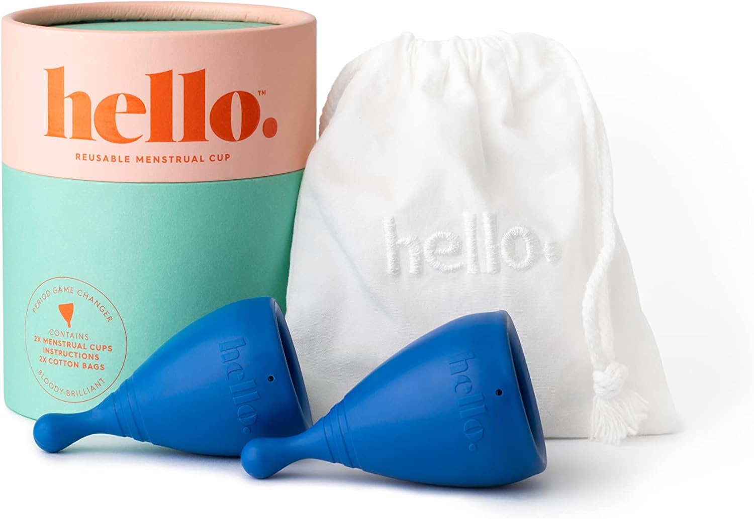 Hello. High Cervix Double Box - XS/SM Bright Blue, 1 ea