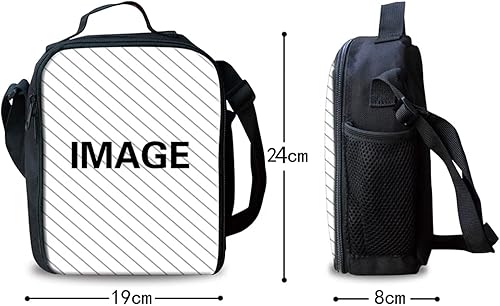 Miniatura 2 de INSTANTARTS Bolsas de almuerzo de caracoles morados para niños y niñas, con aislamiento, hielera térmica, bolsa de almuerzo para regreso a la