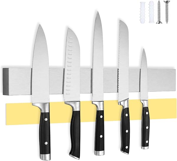 Luhuuxmu barra magnética para cuchillos acero 40cm
