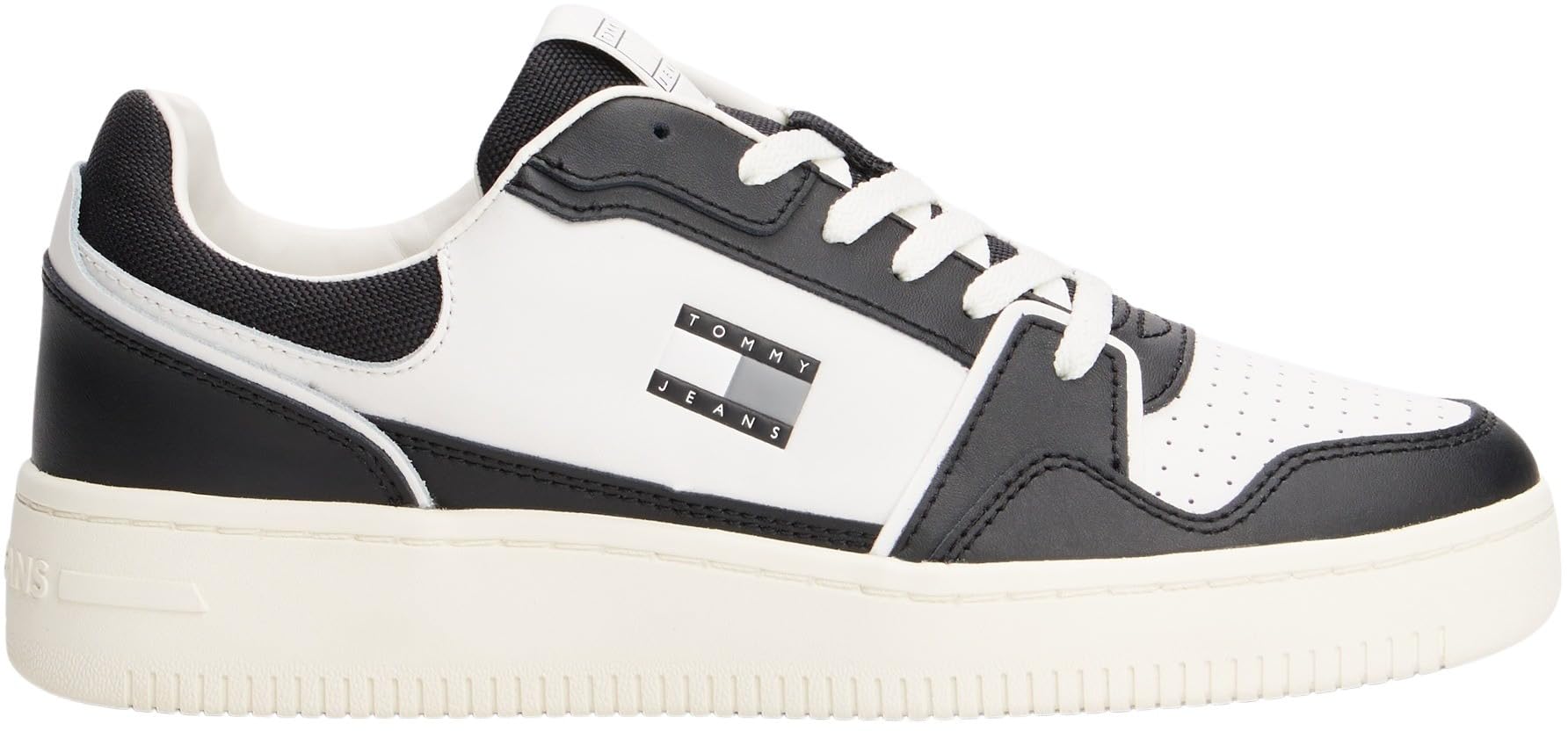 Tommy Jeans Uomo Sneakers con Suola Preformata Retro Basket Profilo Basso