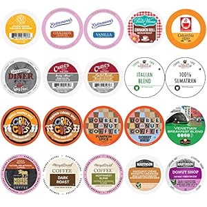 Crazy Cups Variety Pack Sampler, Assorted Single Serve Pods for Keurig K Cups Makers, 20 Count