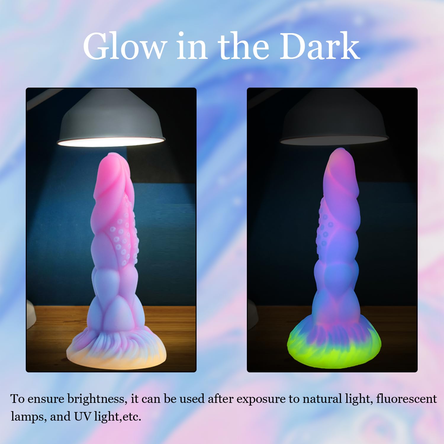 8.14in Fantasy Tentacle Realistic Monster Dildo Adult Sex Toys, Big Huge Thick Anal Toys with Strong Suction Cup, Liquid Silicone Anal Plug Prostate Massager, Soft Giant G Spot Play Dildo for Women