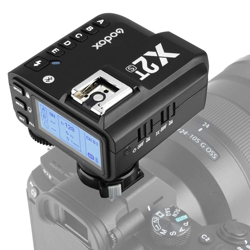 Godox X2T-S TTL Transmisor inalámbrico de Disparo 1 / 8000s HSS 2.4G Compatible con Sony Cámara para Godox V1 TT350S AD200Pro Compatible con iPhone X /8/8 Plus