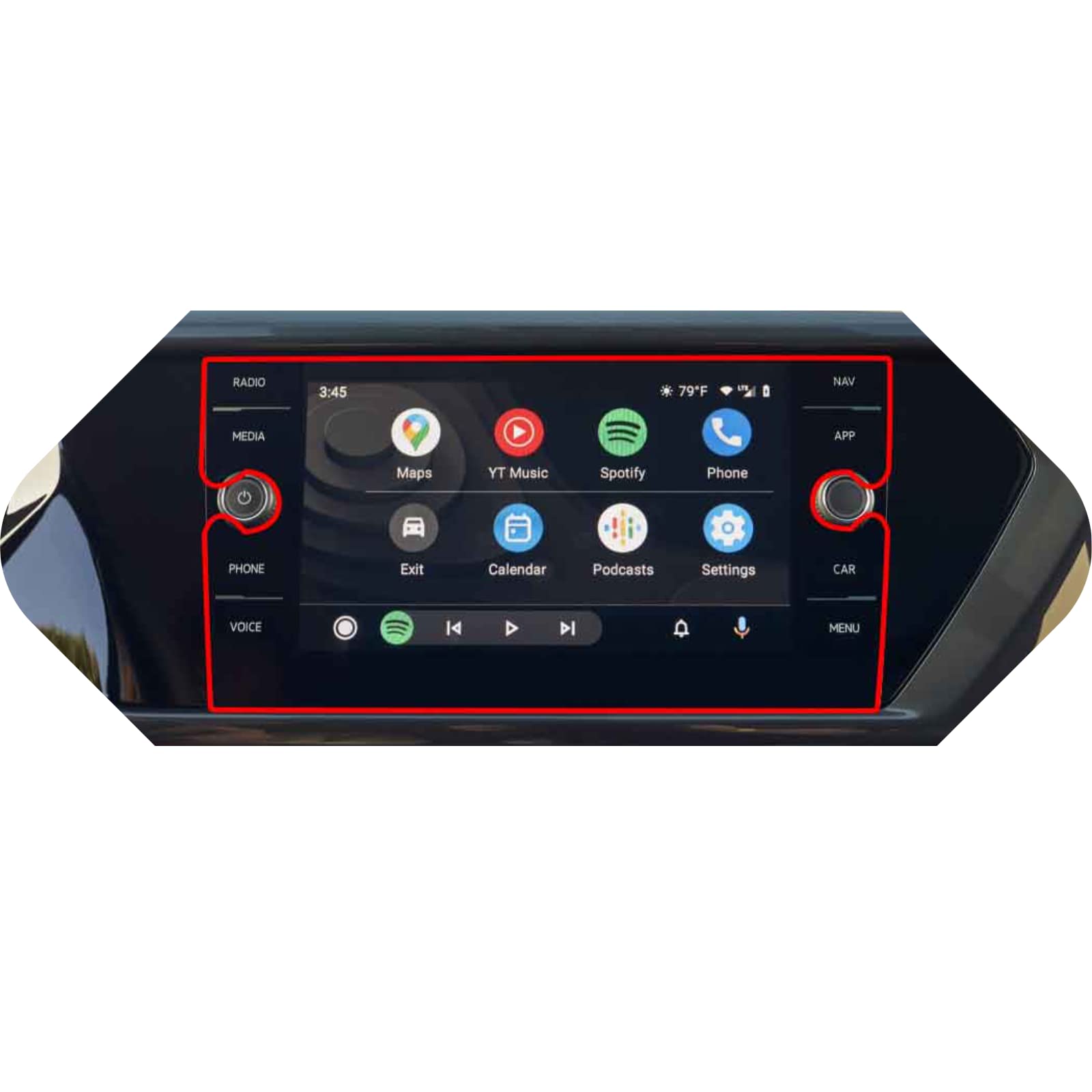 Verre trempé VW Taos t-Cross 2021 2022 film protection GPS 8 pouces