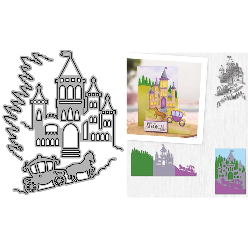 Architecture Castle Carriage Metal Die Cuts for Card Making — image 1