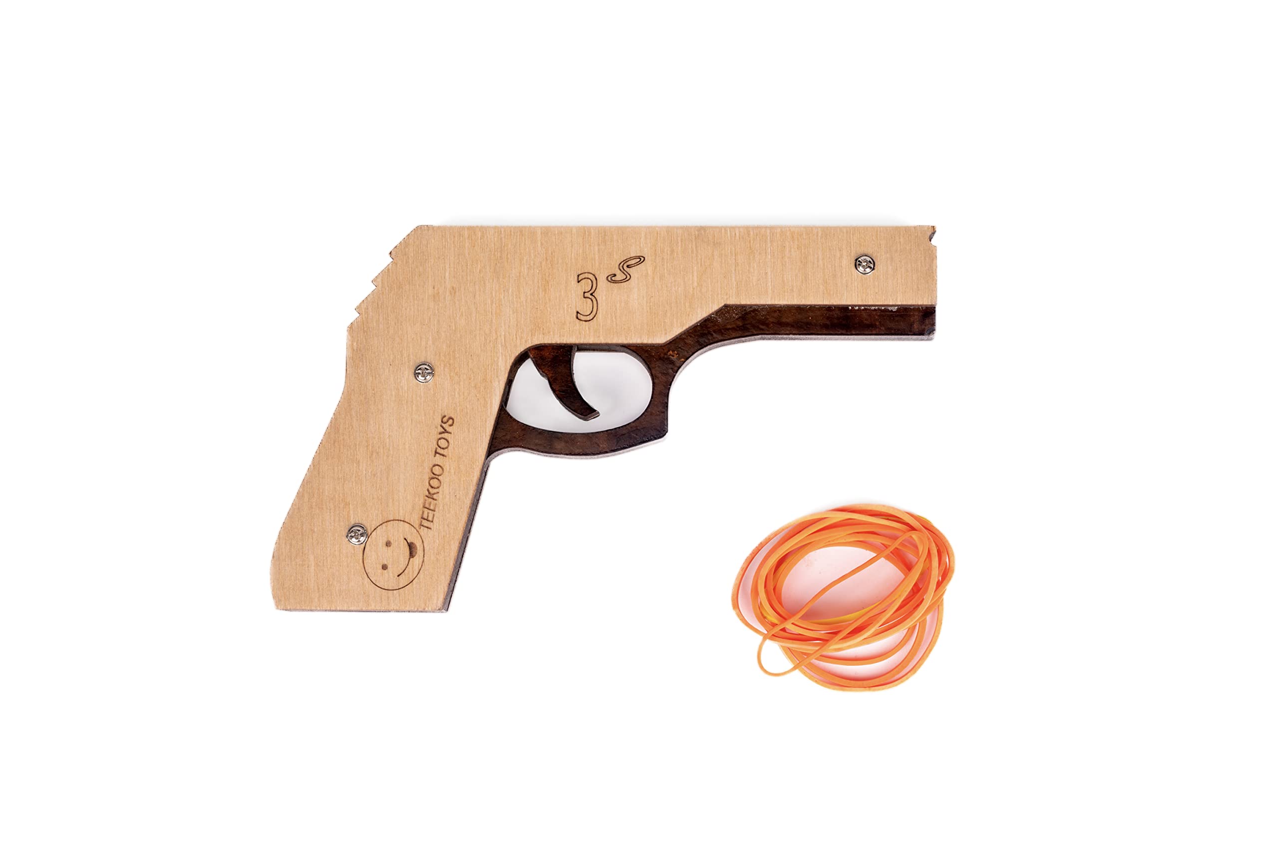 Techny Birds 3 Shots Toy Gun, Accurate and Safe Shooting Rubber Band Gun,Step-up Action,semi-Automatic Wooden Toy Gun for Kids,Teens, Toys for Boys and Girls, Indoor and Outdoor Shooting (B08CCXB4JZ) Amazon Price History, Amazon Price Tracker