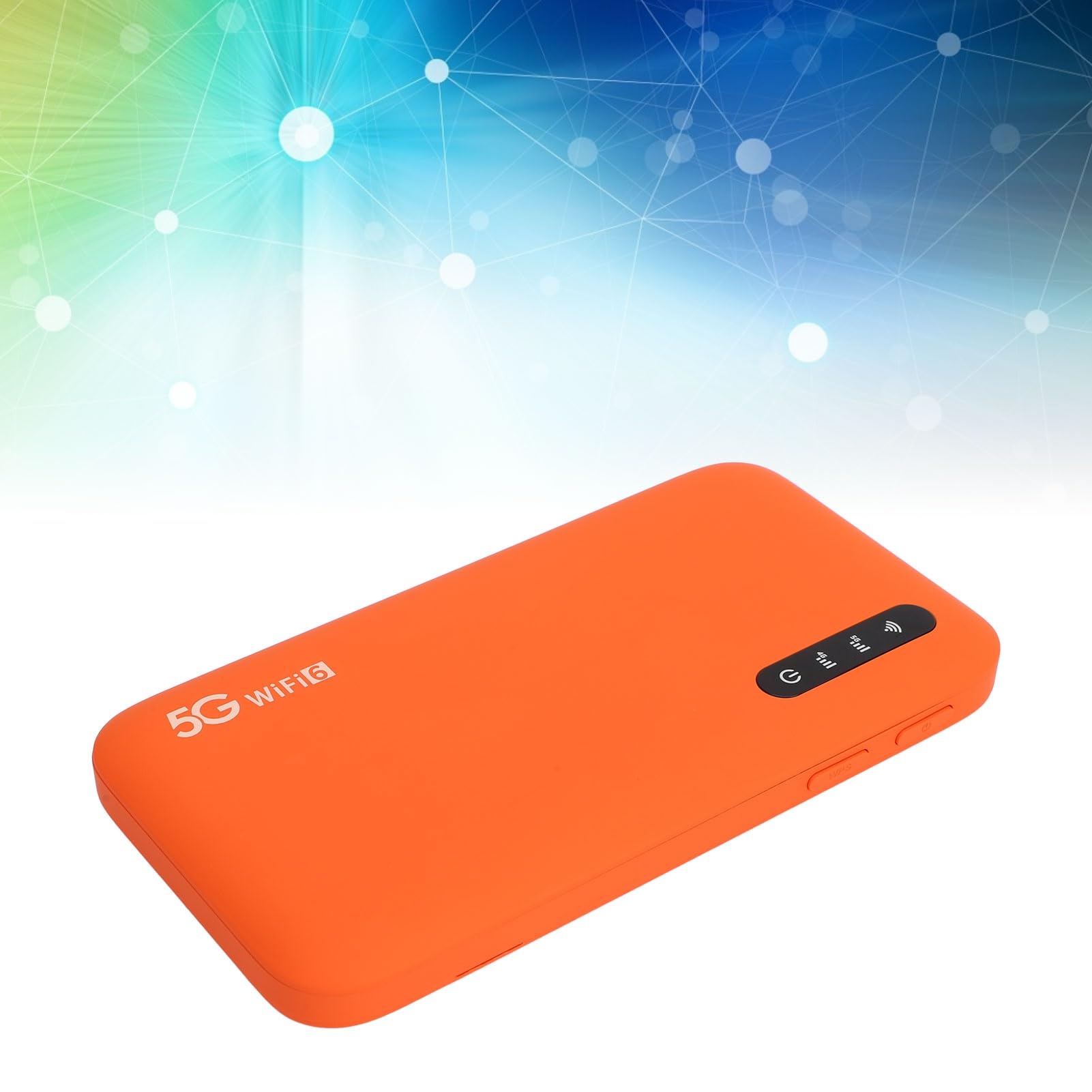 Hotspot WiFi Portatile 5G, WiFi 6 da 2,4 GHz 5,8 GHz, Hotspot Mobile con Slot per Scheda SIM, Condivisione di 16 Dispositivi, 6100 MAh, Dispositivo WiFi da Viaggio