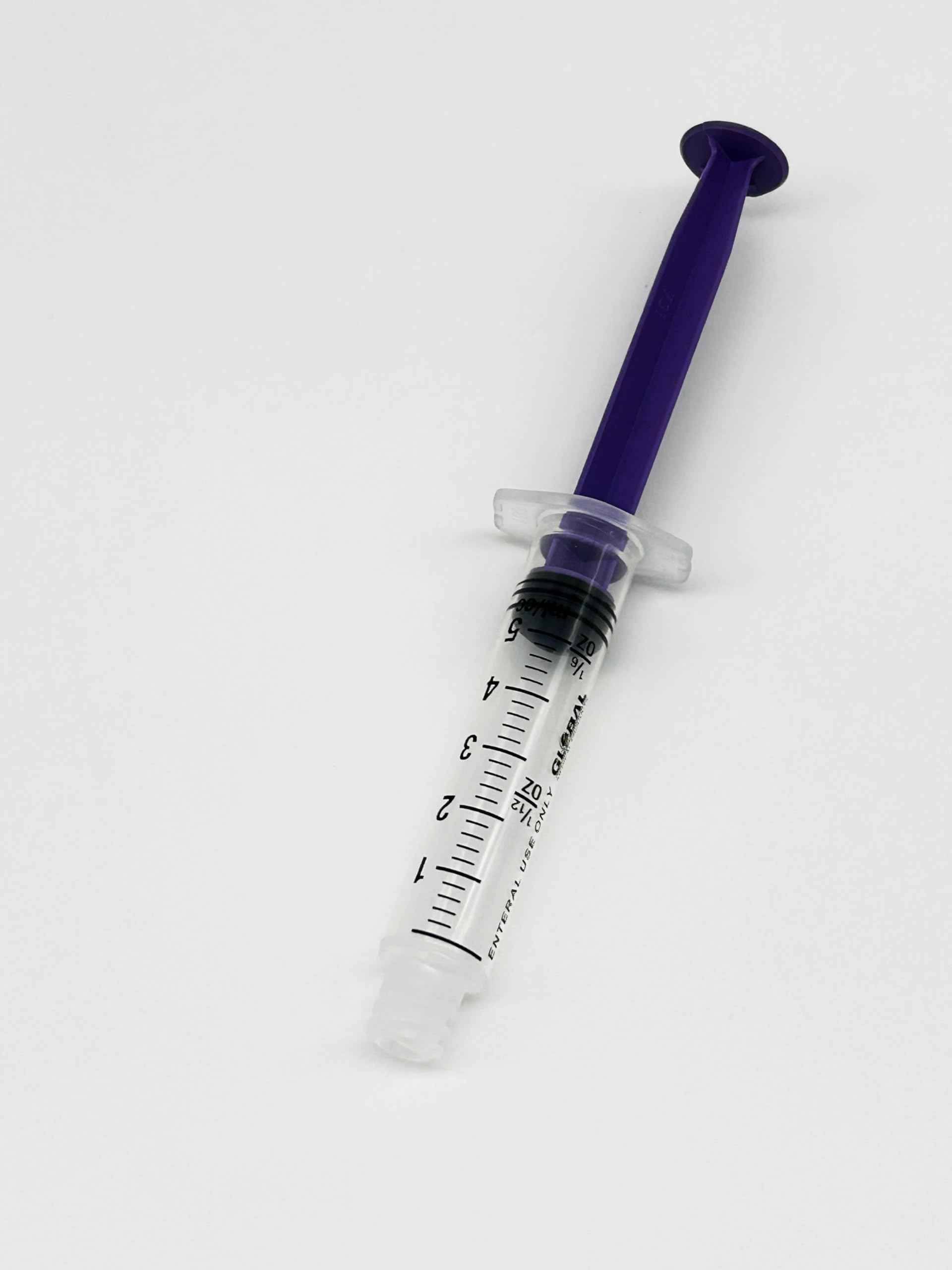 UltraFlo 5cc Enteral Feeding Syringes by Global Medical Products - ENFit & ISO 80369-3 Certified, BPA/DEHP/Latex-Free, Transparent Barrel (5CC, QTY 100)