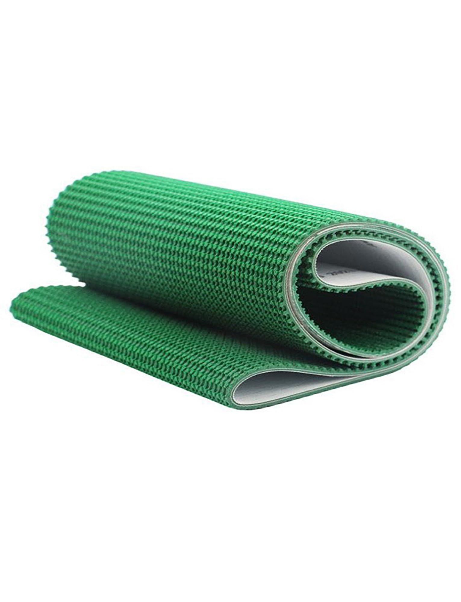 Bande transporteuse de transmission en PVC, courroie de rechange en PVC de bureau, bande transporteuse de transmission verte en PVC pour lignes de production d'usine d'emballage