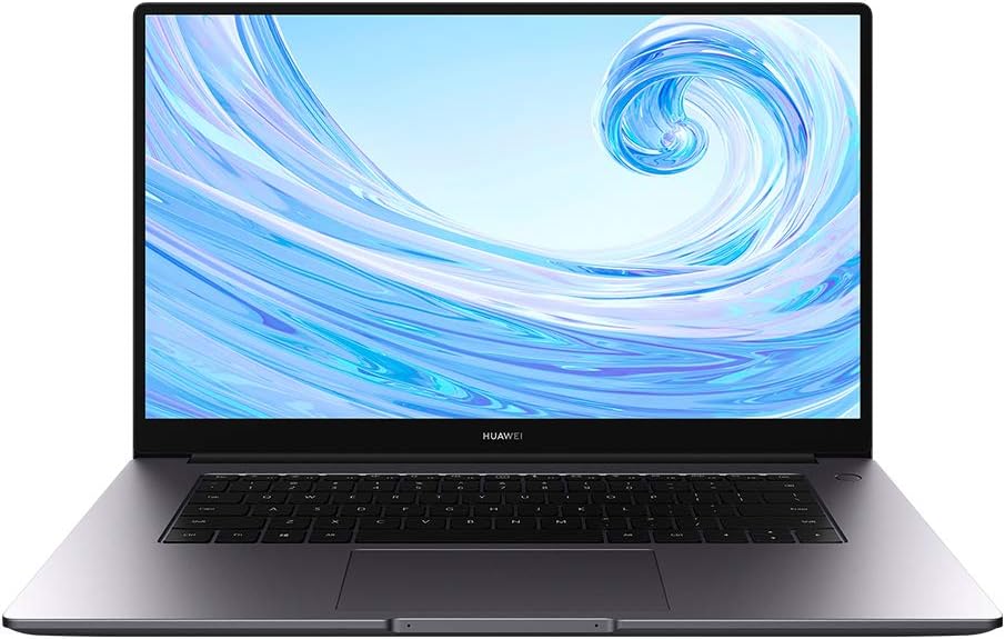 MateBook D 15-15.6 Inch Laptop with FullView 1080P FHD Ultrabook PC (Intel Core i5-10210U, 8GB RAM, 256GB SSD, Windows 10 Pro, Multi-screen Collaboration, Fingerprint Reader), Grey