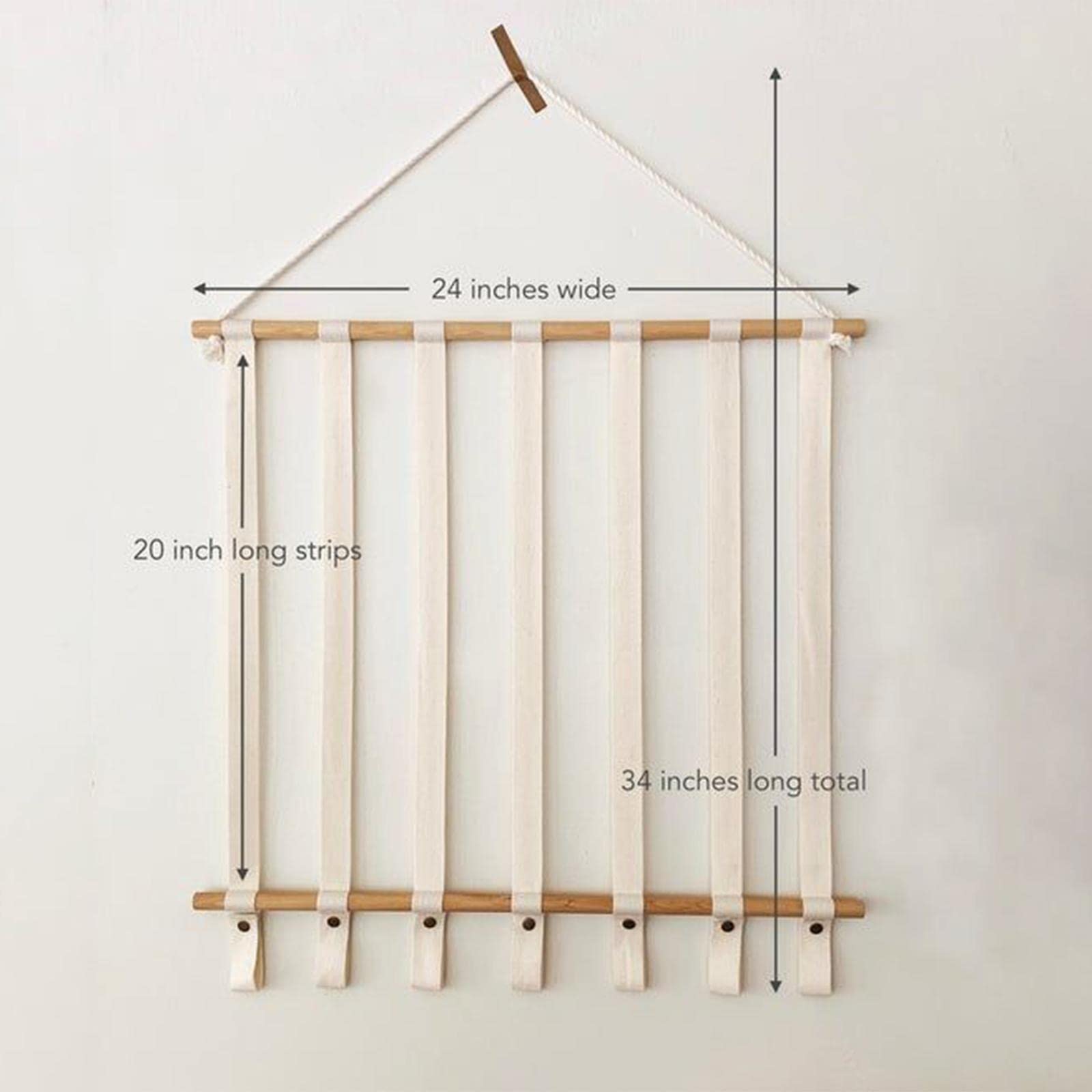 Qianly Porta Fiocchi per Capelli, Fermagli per Capelli di Grande capacità, Appendiabiti da Parete, Organizer per Fiocchi per Capelli, Contenitore per Accesso, 24x20x34 Pollici