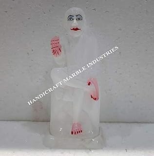 Shirdi Sai Baba 7" Statue Srii Saaii naath Figurine Shirdisai Sculpture Religious Gift Decor Shirdi Temple Shraddha Saburi Sainath