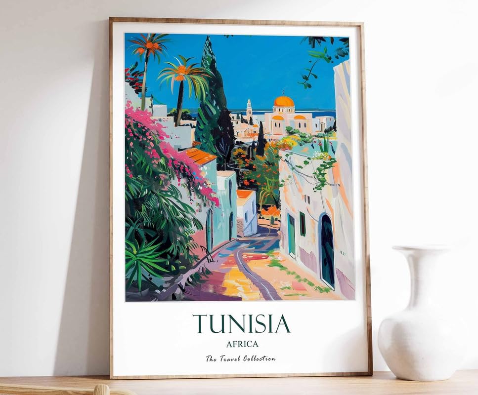 Poster Tunisie sur Toile pour Rompre la Monotonie des Murs Blancs