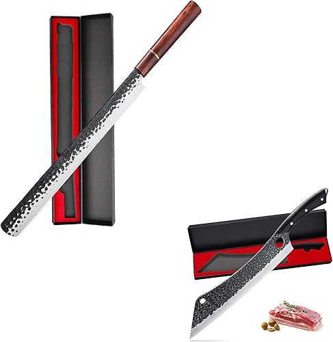 PURPLEBIRD Paquete de cuchillos flexibles de 11 pulgadas con cuchillo de tallado más fuerte de 12 pulgadas