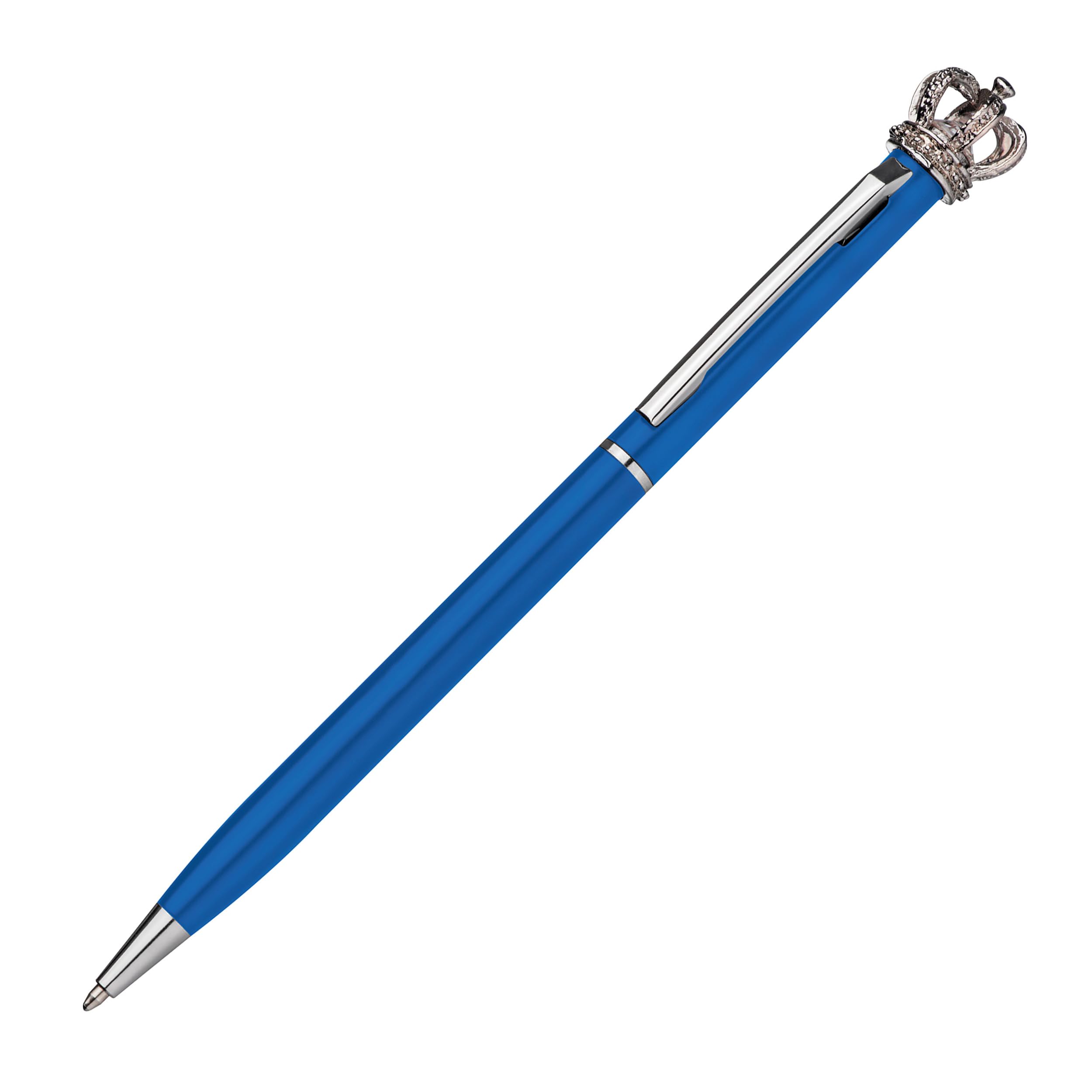 Schmalz® 50 Penne a sfera in metallo con corona – Incisione personalizzata – Penna a sfera di alta qualità come regalo per uomini e donne (50)