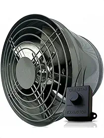 Exaustor EQ200M2AT 20cm Bivolt Churrasqueira Coifa Espaço Gourmet Voltagem:127/220V