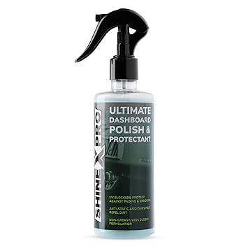 ShineXPro Car Dashboard Polish & Protectant - Our Car Interior Polish Restores Original Finish, Infused UV Blockers Prevent Fading - Non-Greasy, Less Reflective Formulation That Repels Dust - image, photos