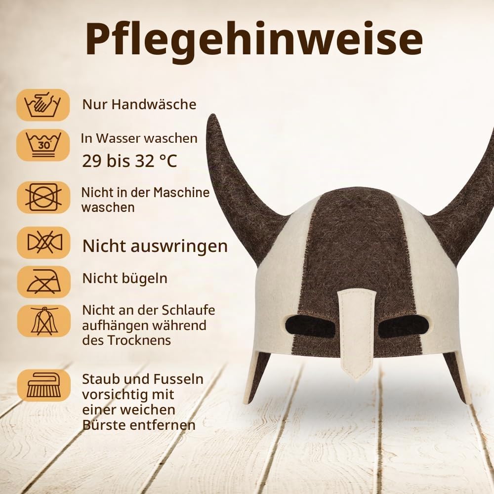 SHSH trade group Banya-Hut aus Wolle für Herren – Wikinger Saunahut Filz – russische Wolle Banya Hut Saunahüte