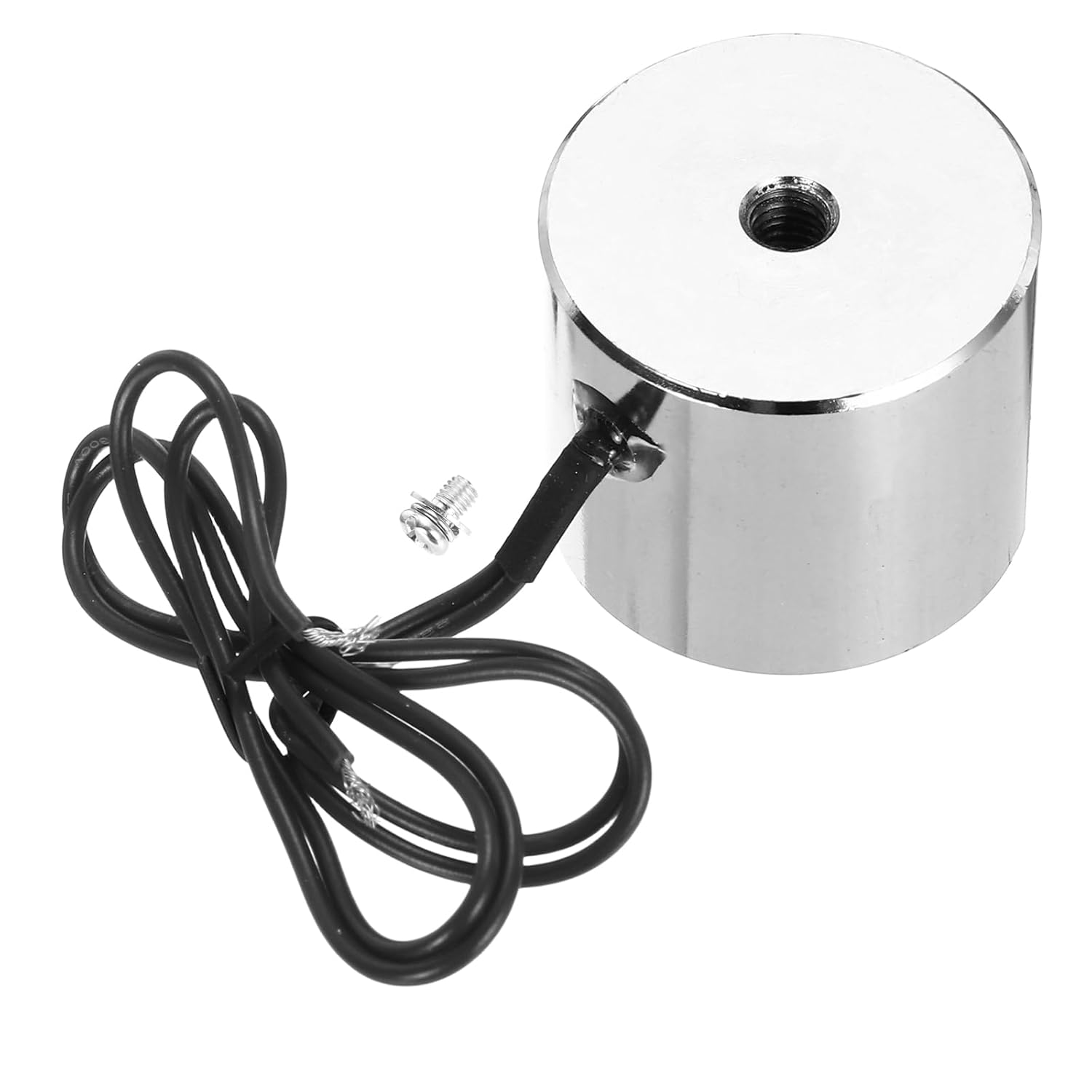 uxcell Solenoid Electromagnet DC 24V 4.1W 88LB/40Kg Round Electric Magnet Electric Lifting Magnet 35x30mm for Automation Equipment