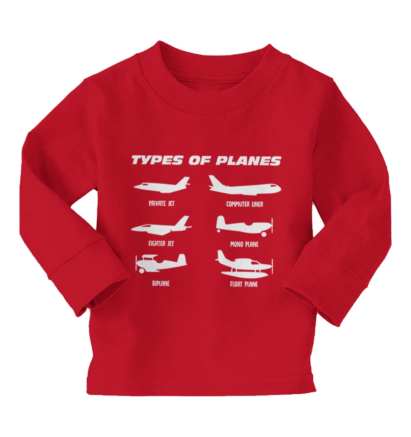 Types of Planes - Airplanes Jets Infant/Toddler Cotton Jersey T-Shirt