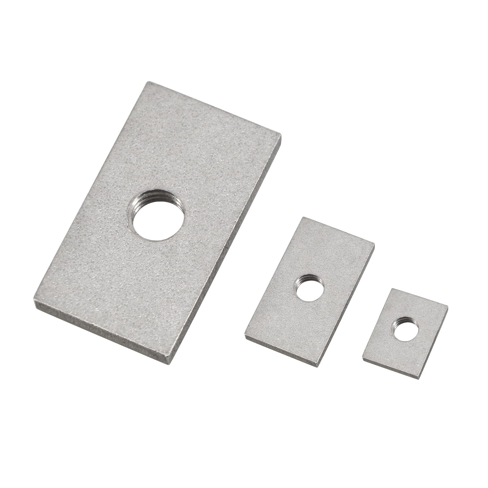 Dadi quadrati M8 in acciaio inossidabile 304, dadi rettangolari con filettatura per macchinari e mobili, 30 x 20 x 5 mm (confezione da 8)