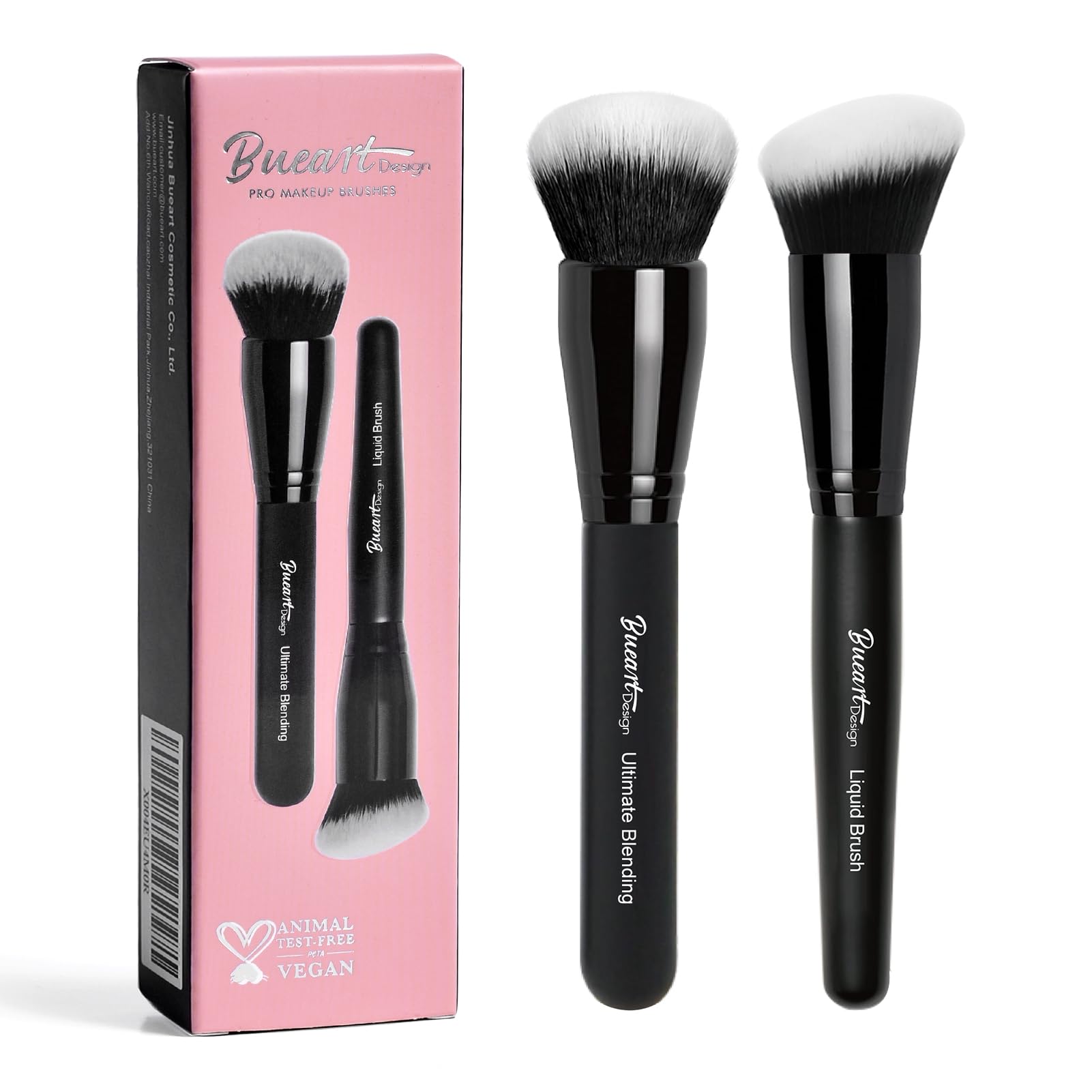 M9 Ultimate Blending mit schräg abgerundetem flüssigem Foundation-Pinsel